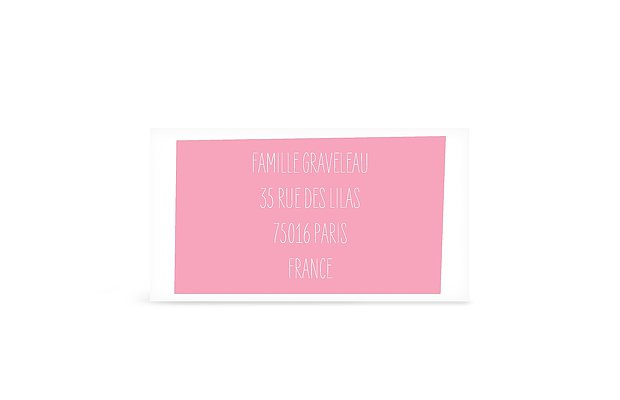 Étiquette destinataire naissance En images