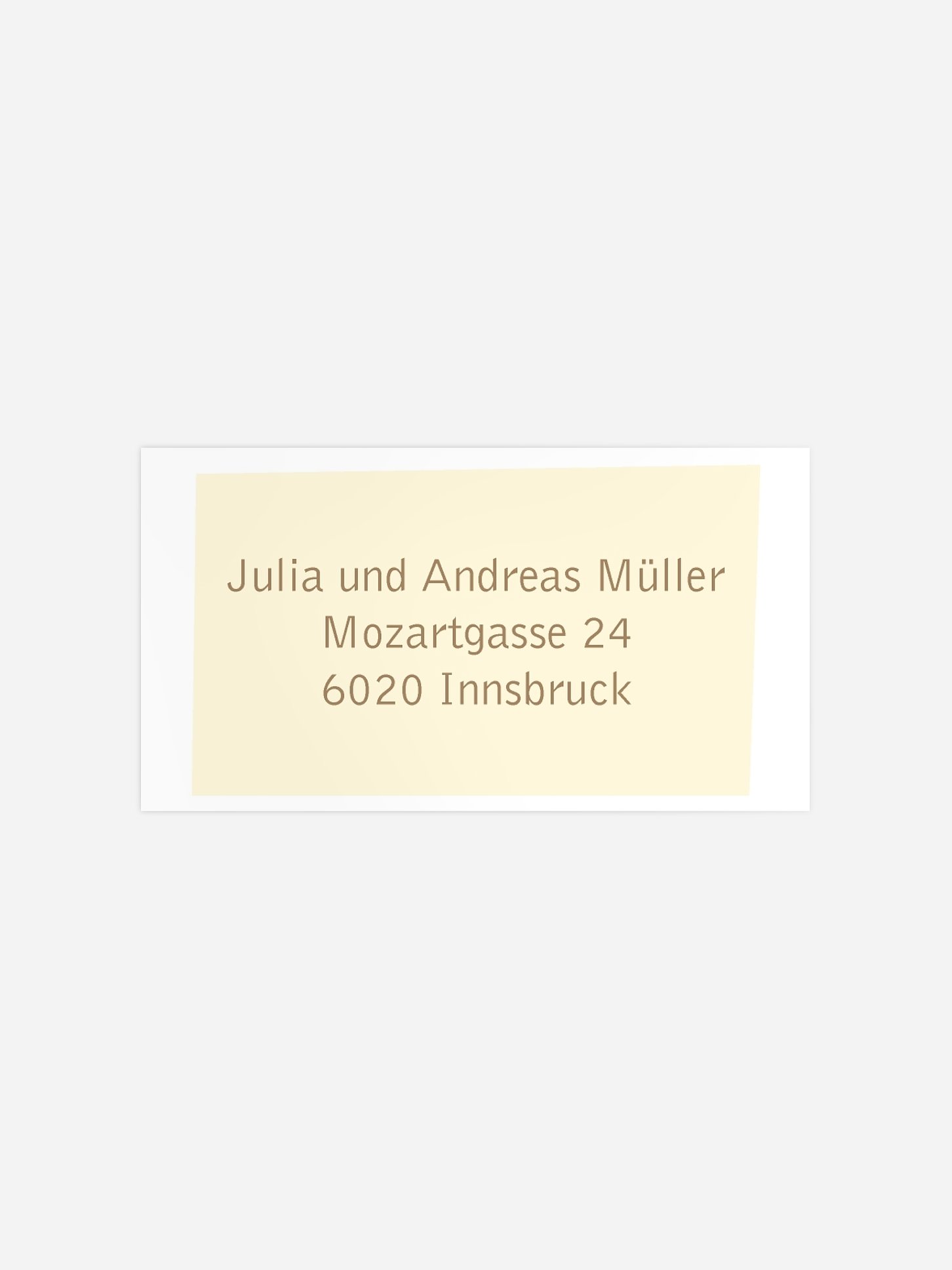 Empfängeraufkleber Taufe Bildlich