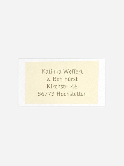 Empfängeraufkleber Taufe Bildlich