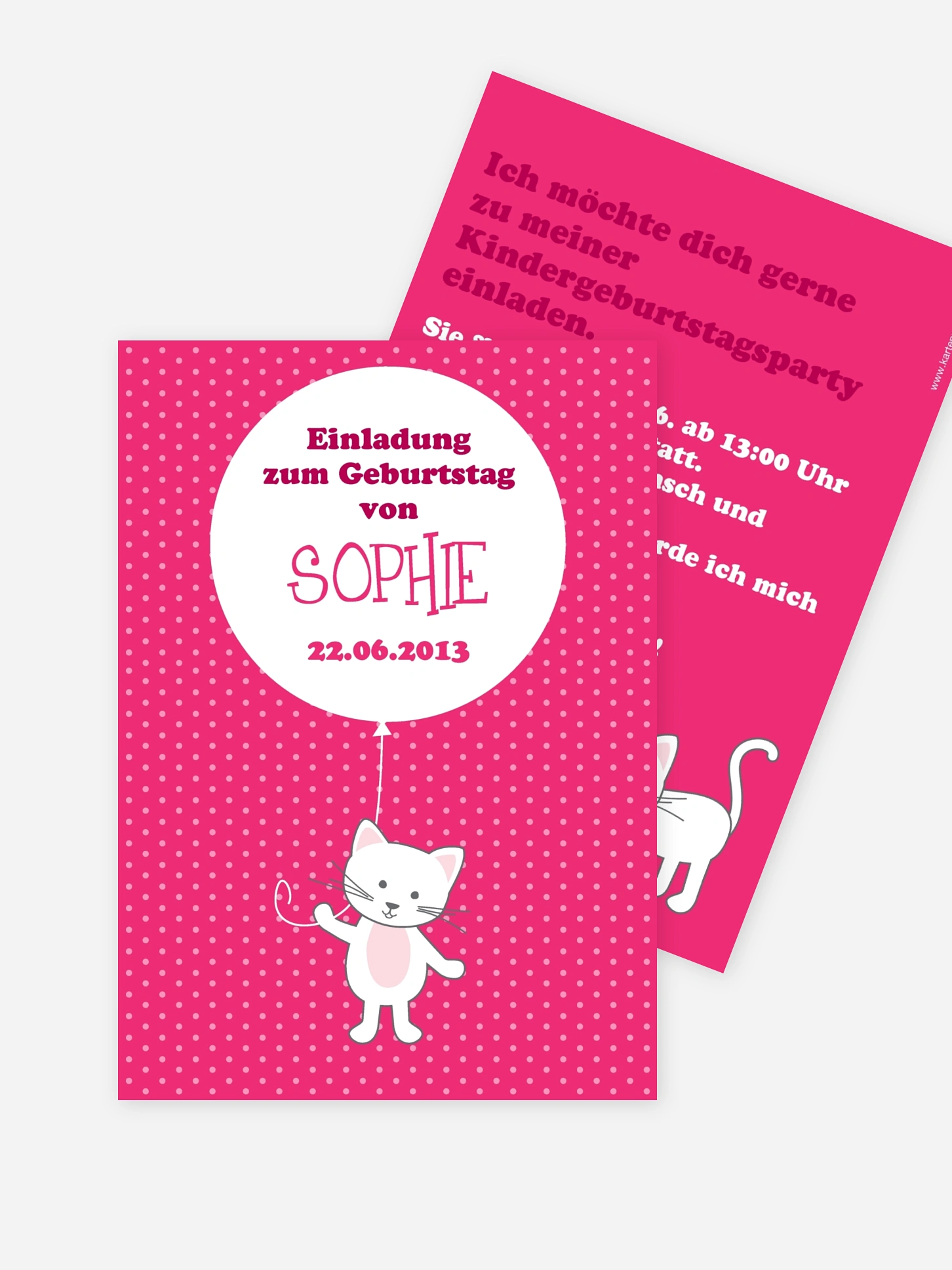 Geburtskarte Miezekatze