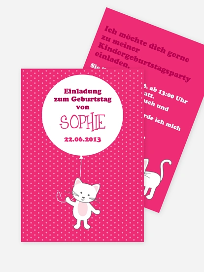 Geburtskarte Miezekatze