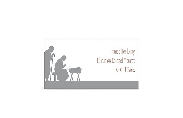 Étiquette destinataire voeux entreprise Rois mages