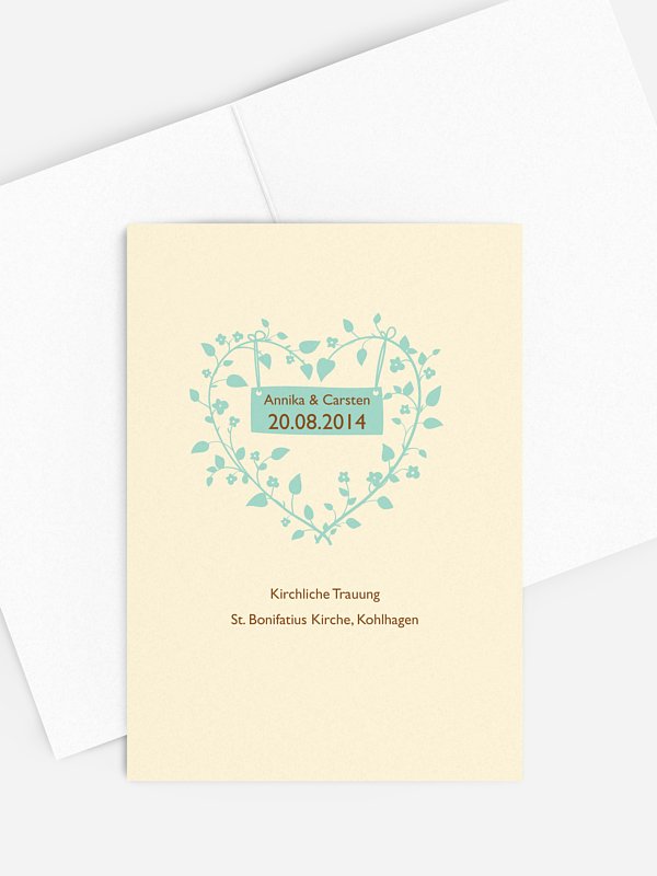Kirchenheft Hochzeit Romantisch