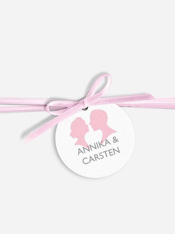 Anhänger mit Band zur Hochzeit Romantisch