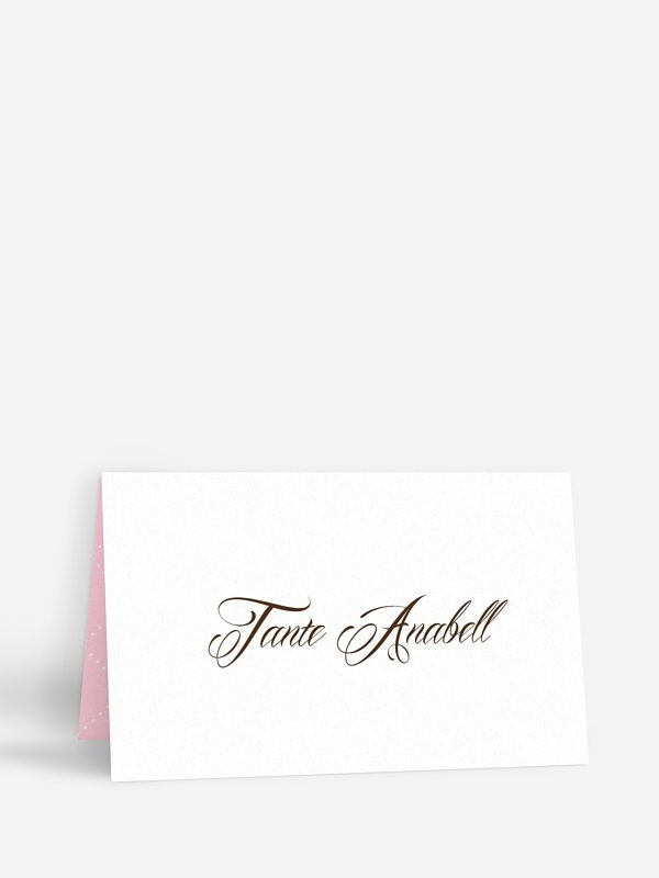 Tischkarte Hochzeit Funkelnd