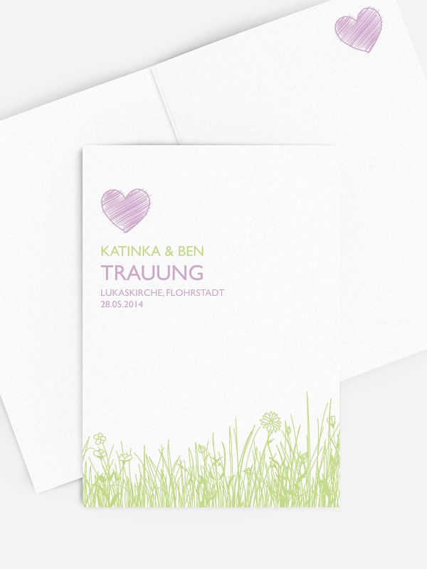Kirchenheft Hochzeit Sommerwiese