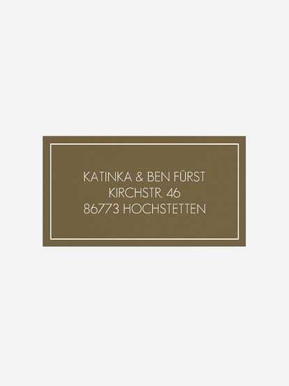 Empfängeraufkleber Trauer Wasserlilie