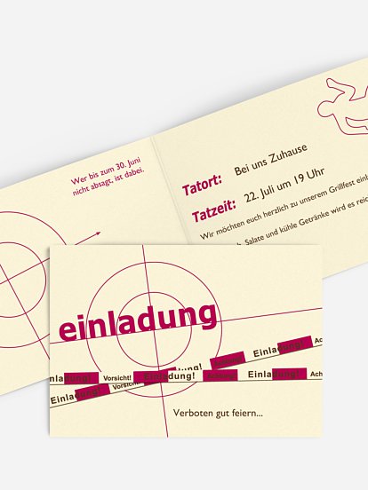 Partyeinladung Krimi