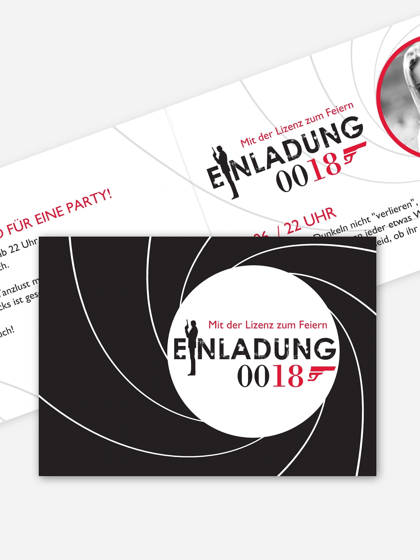 Einladung 18. Geburtstag Geheimagent