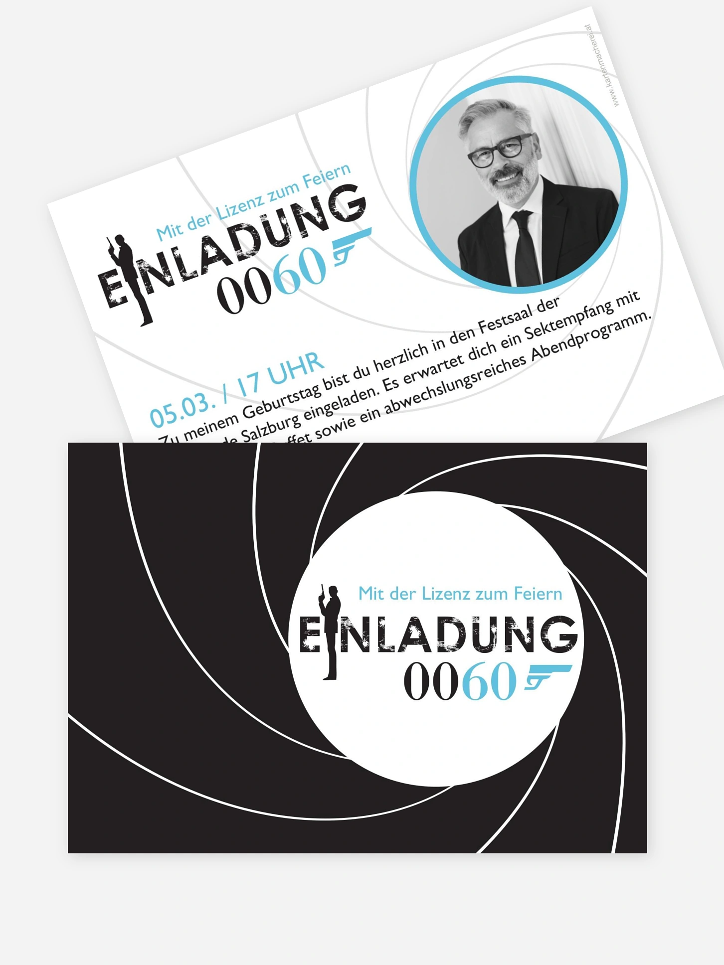 Einladung 60. Geburtstag Geheimagent