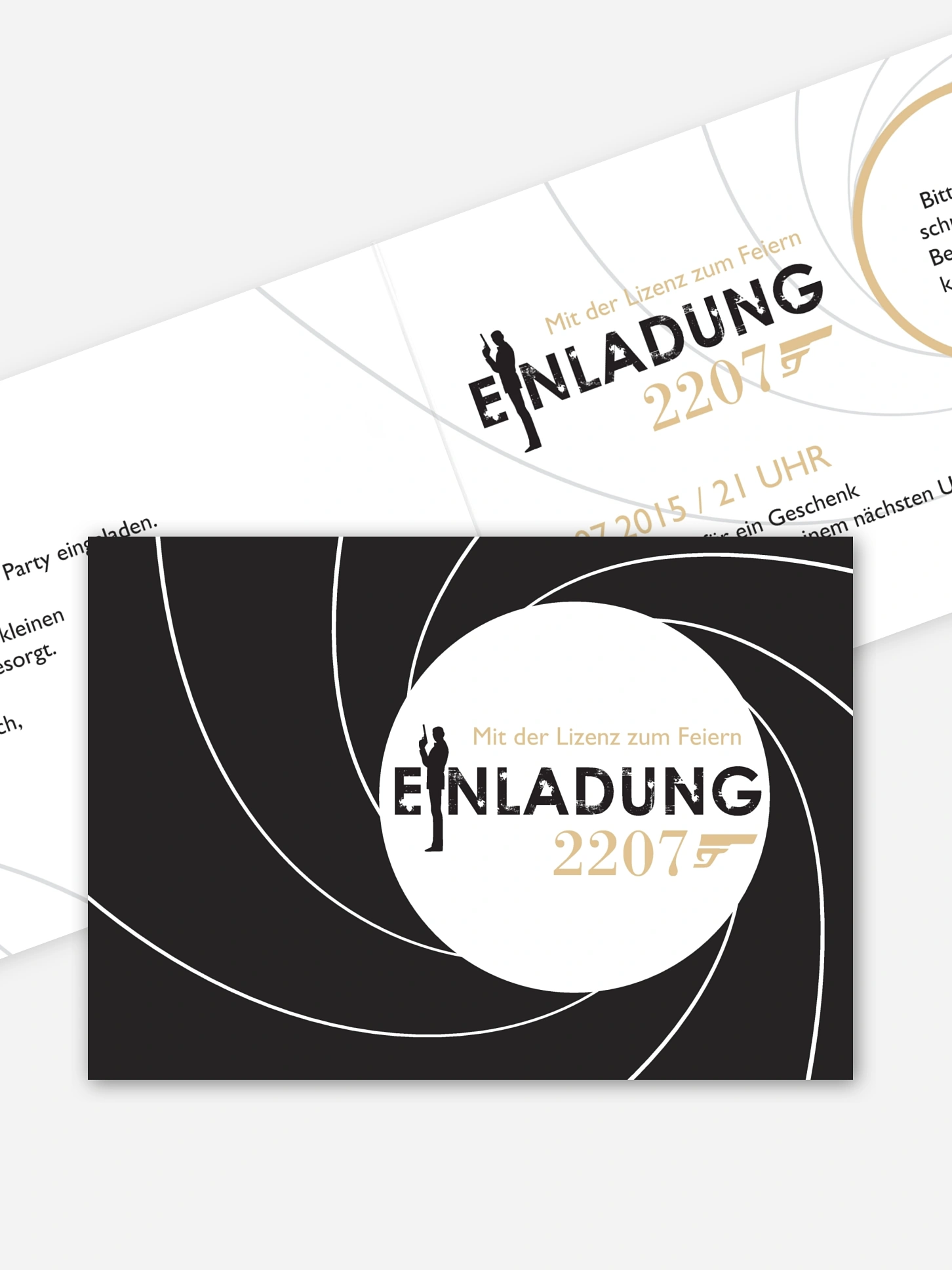 Partyeinladung Geheimagent