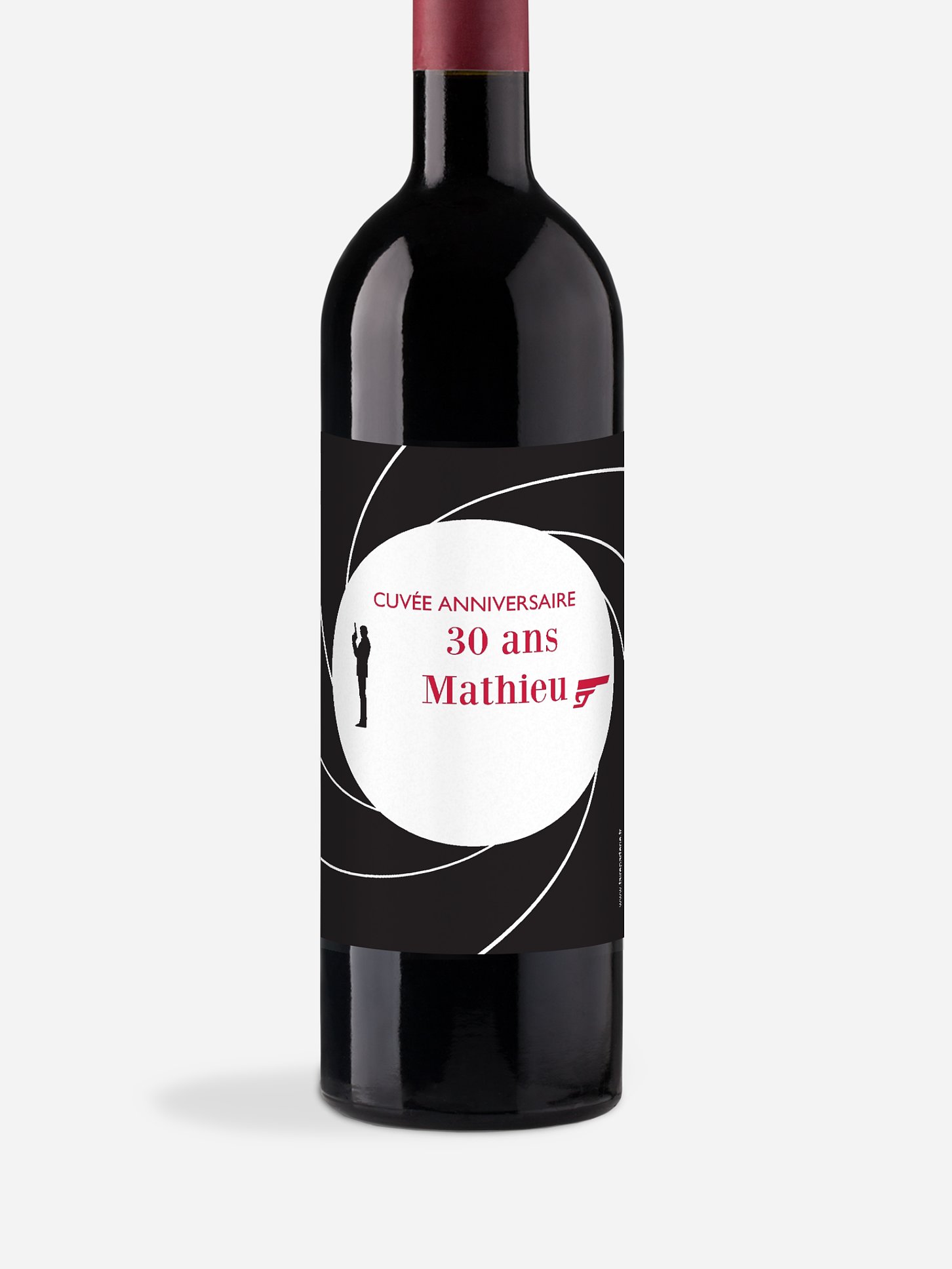Étiquette pour bouteille 007