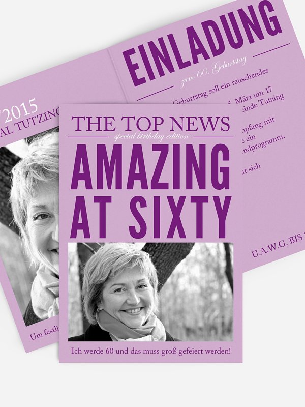 Einladung 60. Geburtstag Top News