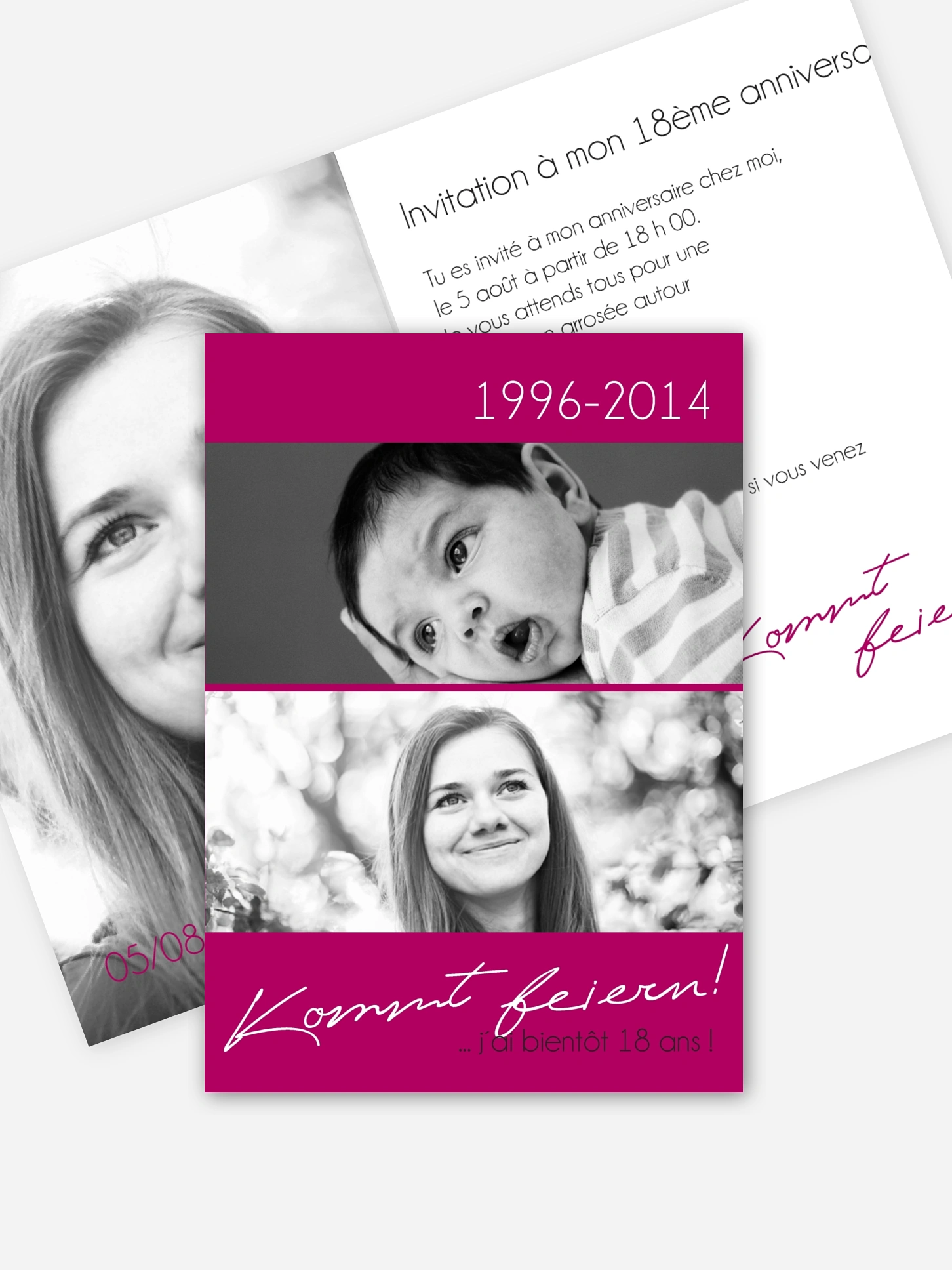 invitation anniversaire 18 Anniversaire inoubliable