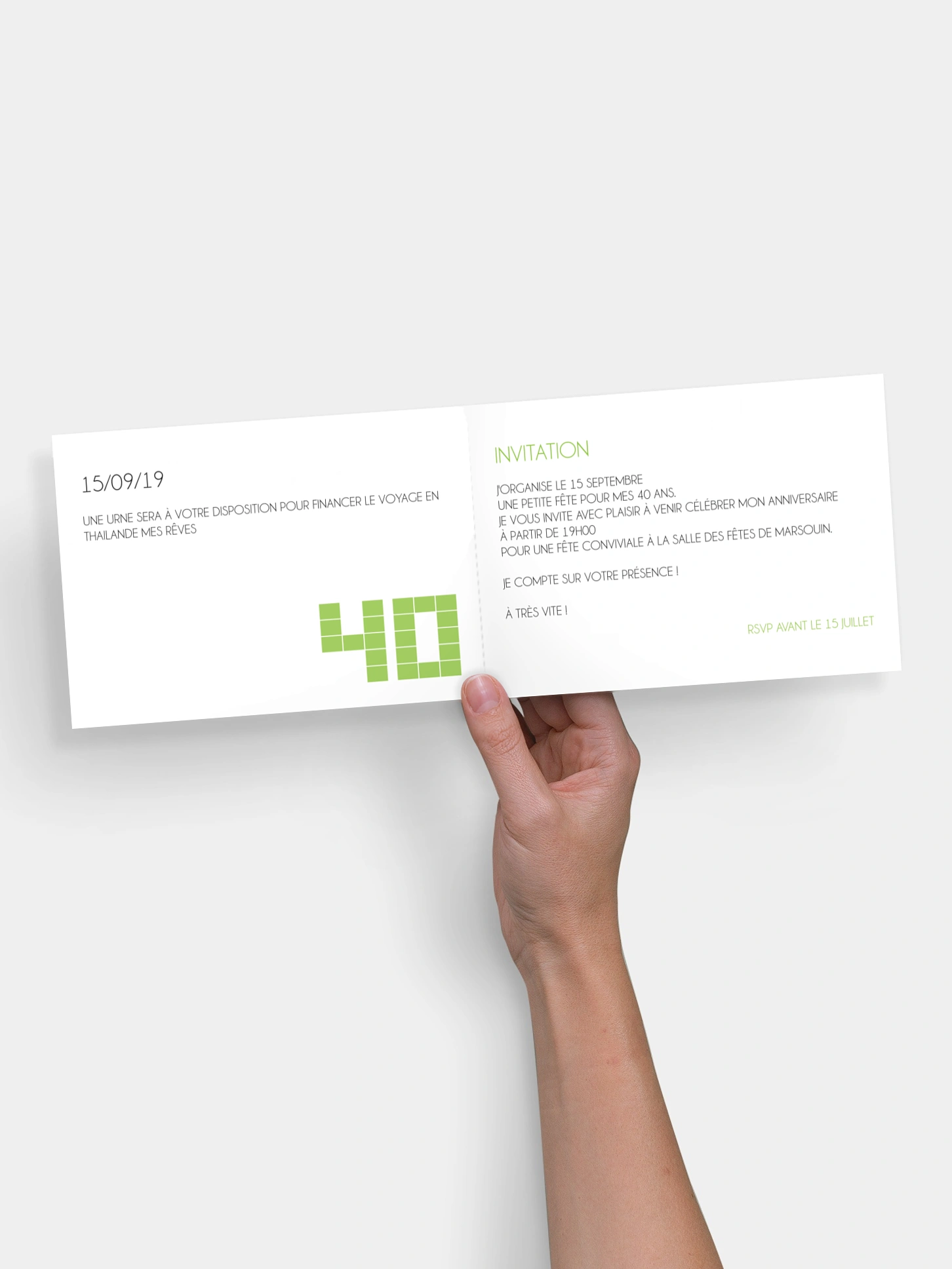 invitation anniversaire 40 Photos en nombre
