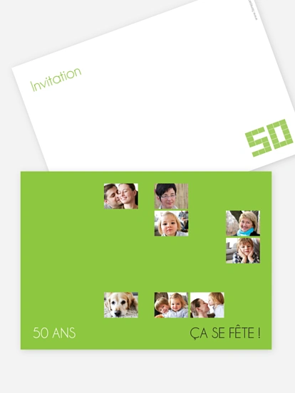 invitation anniversaire 50 Photos en numéro