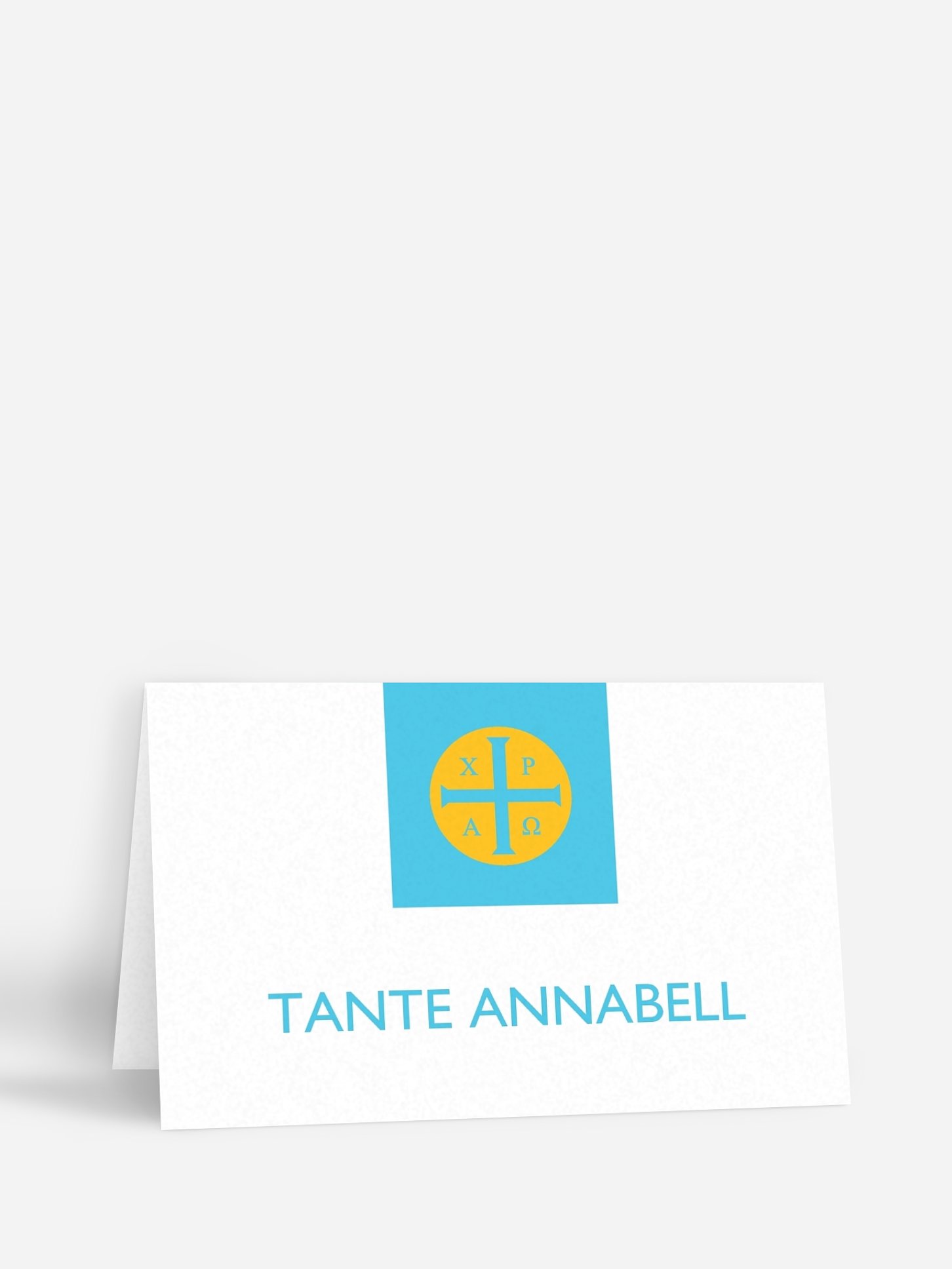 Tischkarte Konfirmation Symbolkreis