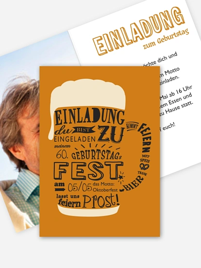 Einladung 60 Geburtstag Motorrad