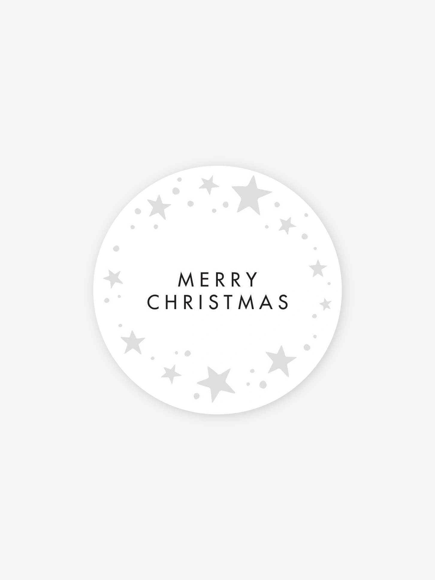 Geschenkaufkleber Weihnachten Weihnachtskugel