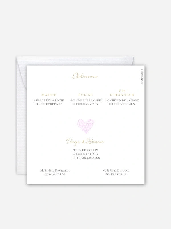 Faire-part mariage Cadeau de Noël
