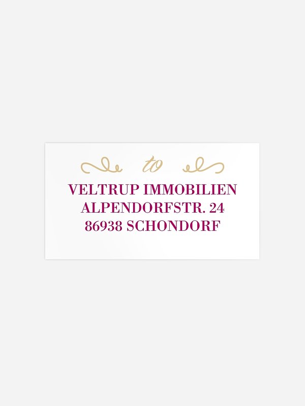 Empfängeraufkleber geschäftl. Weihnachten Weihnachtsgrüße