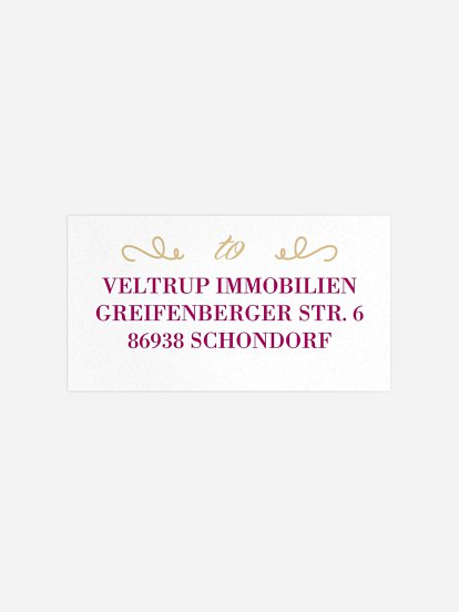 Empfängeraufkleber geschäftl. Weihnachten Weihnachtsgrüße