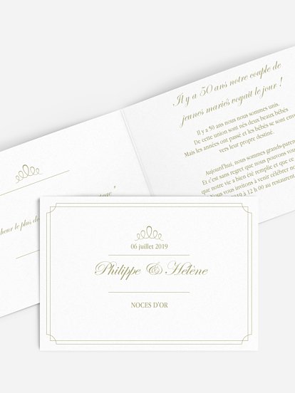 Cartes D Invitation Anniversaire Mariage A Personnaliser