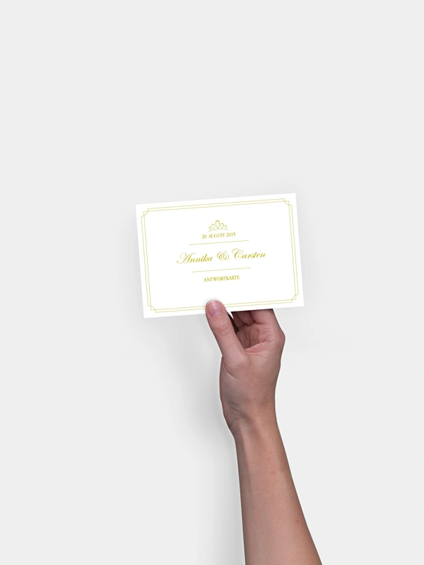 Antwortkarte Hochzeit Noblesse