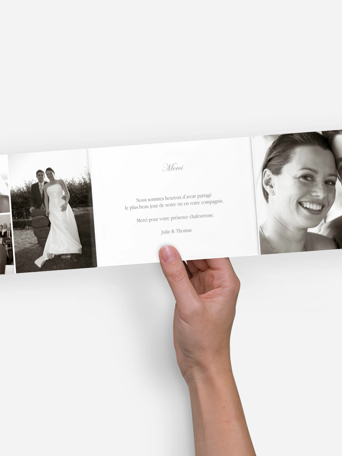 Carte de remerciements Noblesse