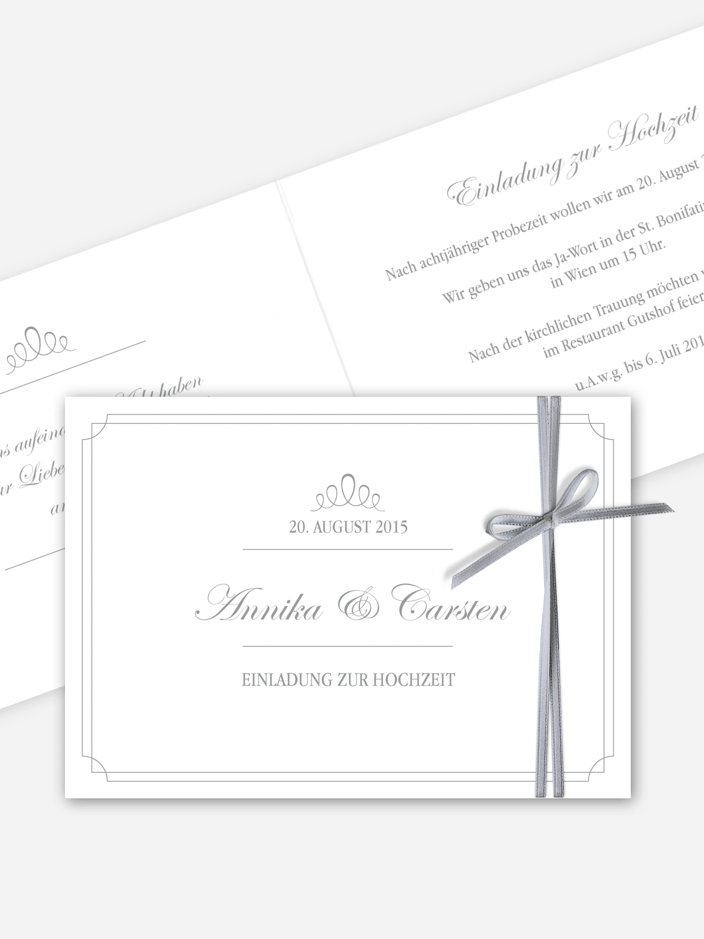 Hochzeitseinladung Noblesse
