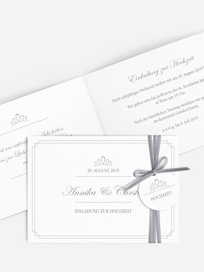 Hochzeitseinladung Noblesse
