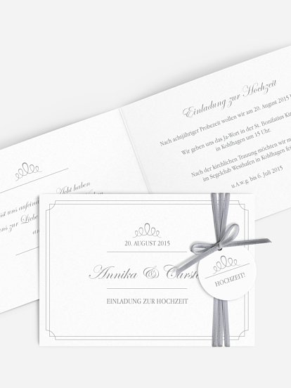 Hochzeitseinladung Noblesse