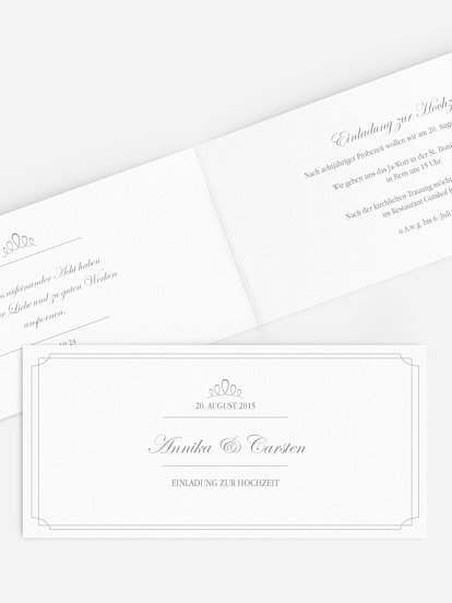 Hochzeitseinladung Noblesse