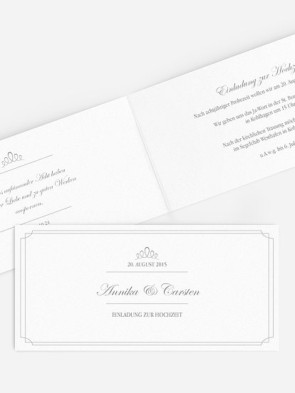 Hochzeitseinladung Noblesse