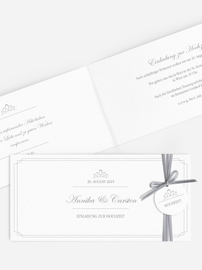 Hochzeitseinladung Noblesse