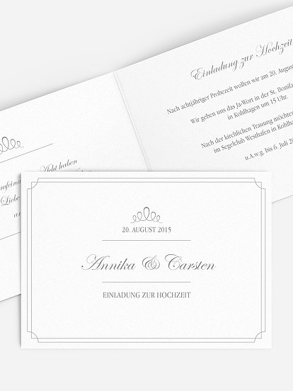 Hochzeitseinladung Noblesse