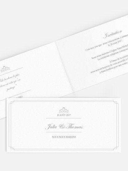 Faire-part mariage Noblesse