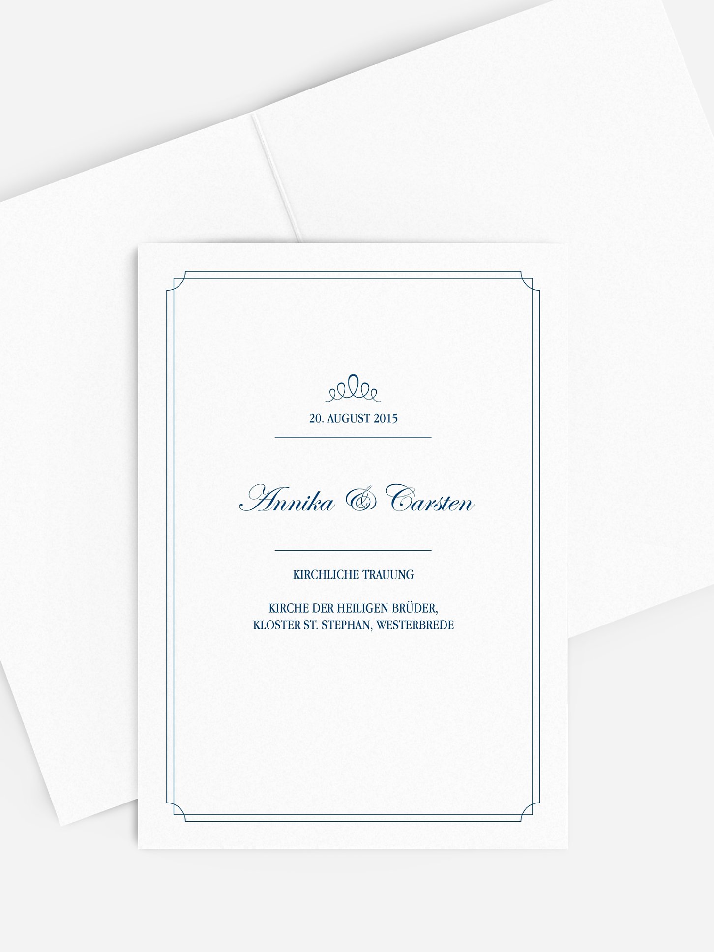 Kirchenheft Hochzeit Noblesse