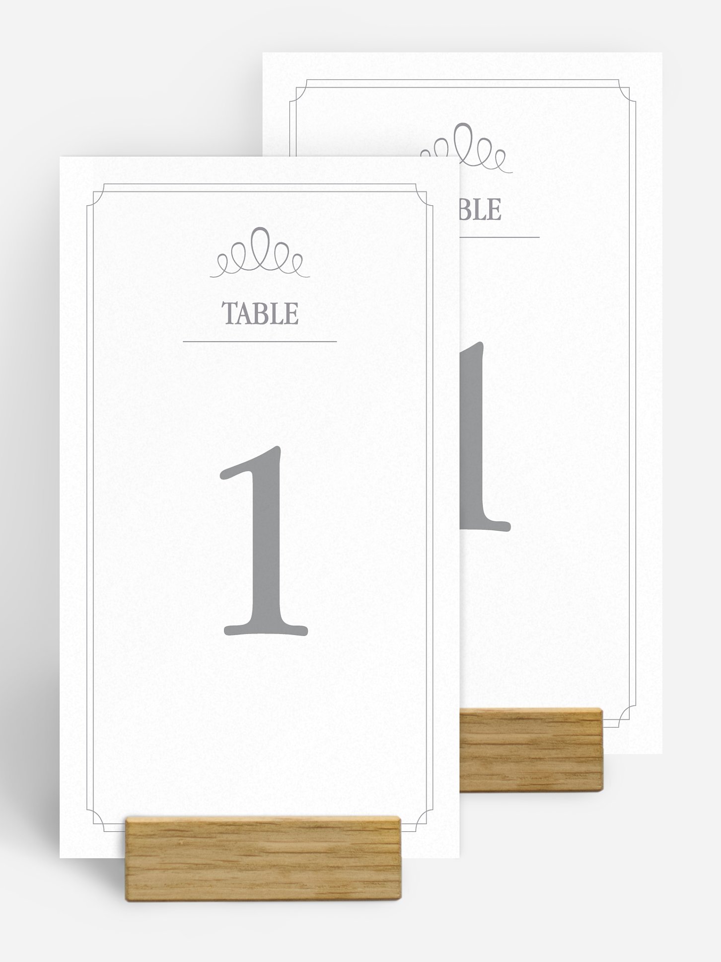 Numéro de table mariage Noblesse