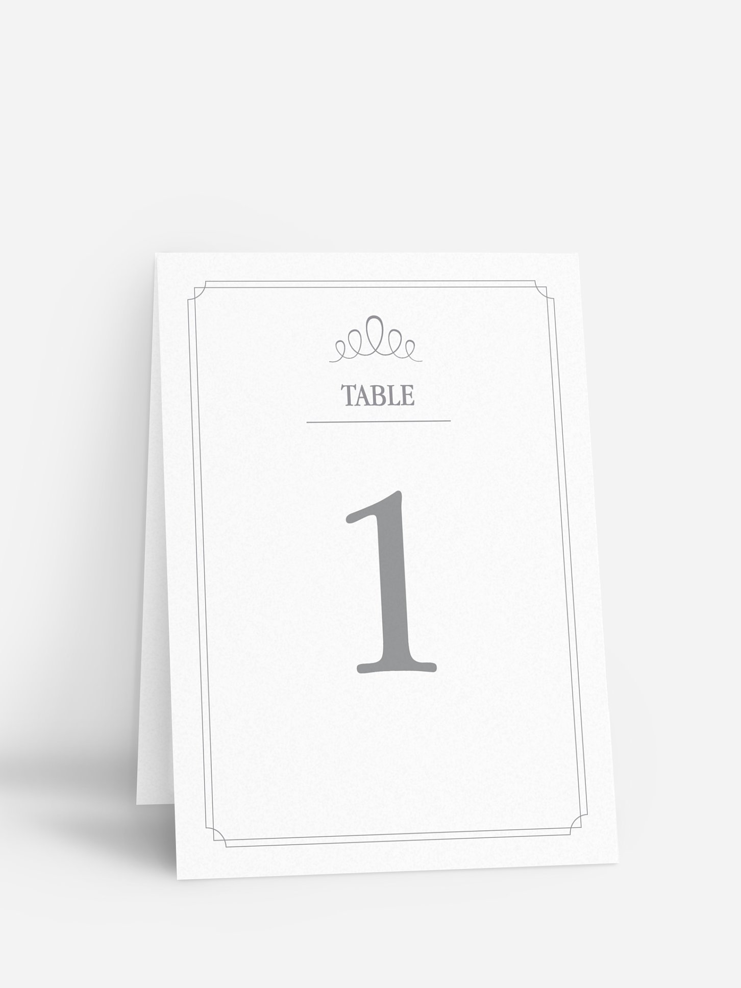 Numéro de table mariage Noblesse