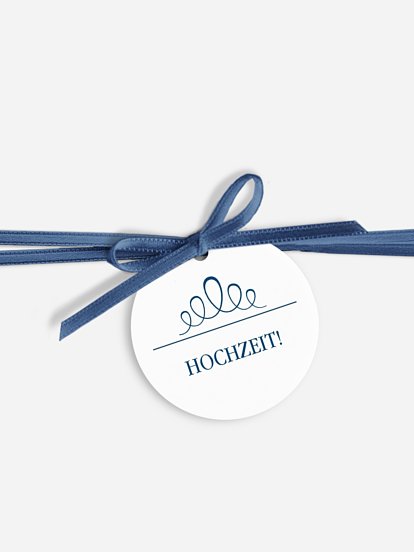 Anhänger mit Band zur Hochzeit Noblesse