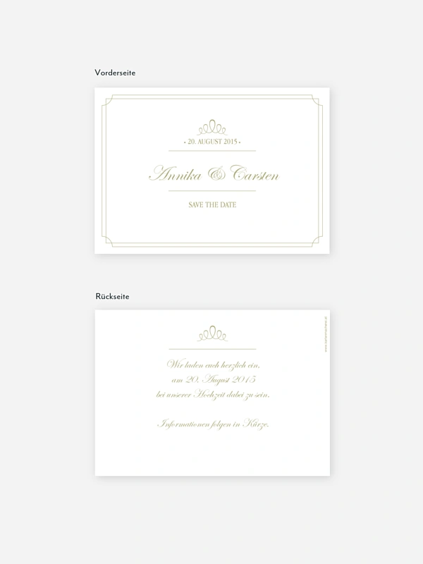 Save-the-Date Karte Noblesse