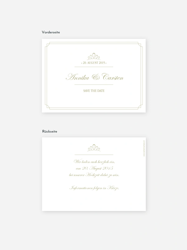 Save-the-Date Karte Noblesse