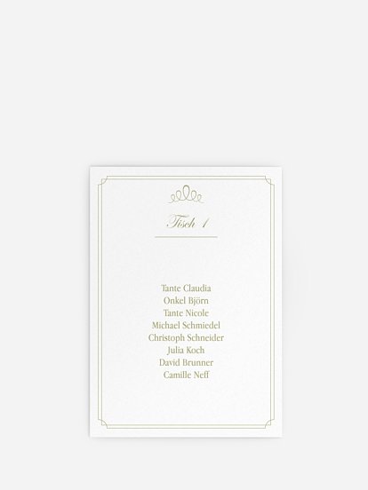 Sitzplan Kreativ Noblesse