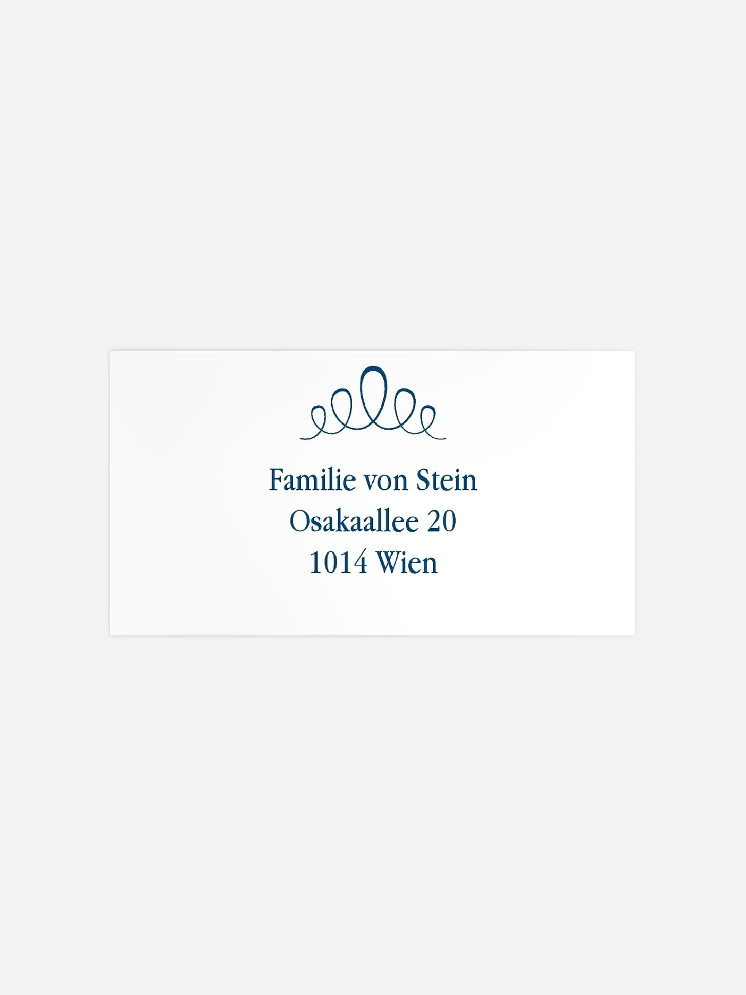Empfängeraufkleber Hochzeit Noblesse