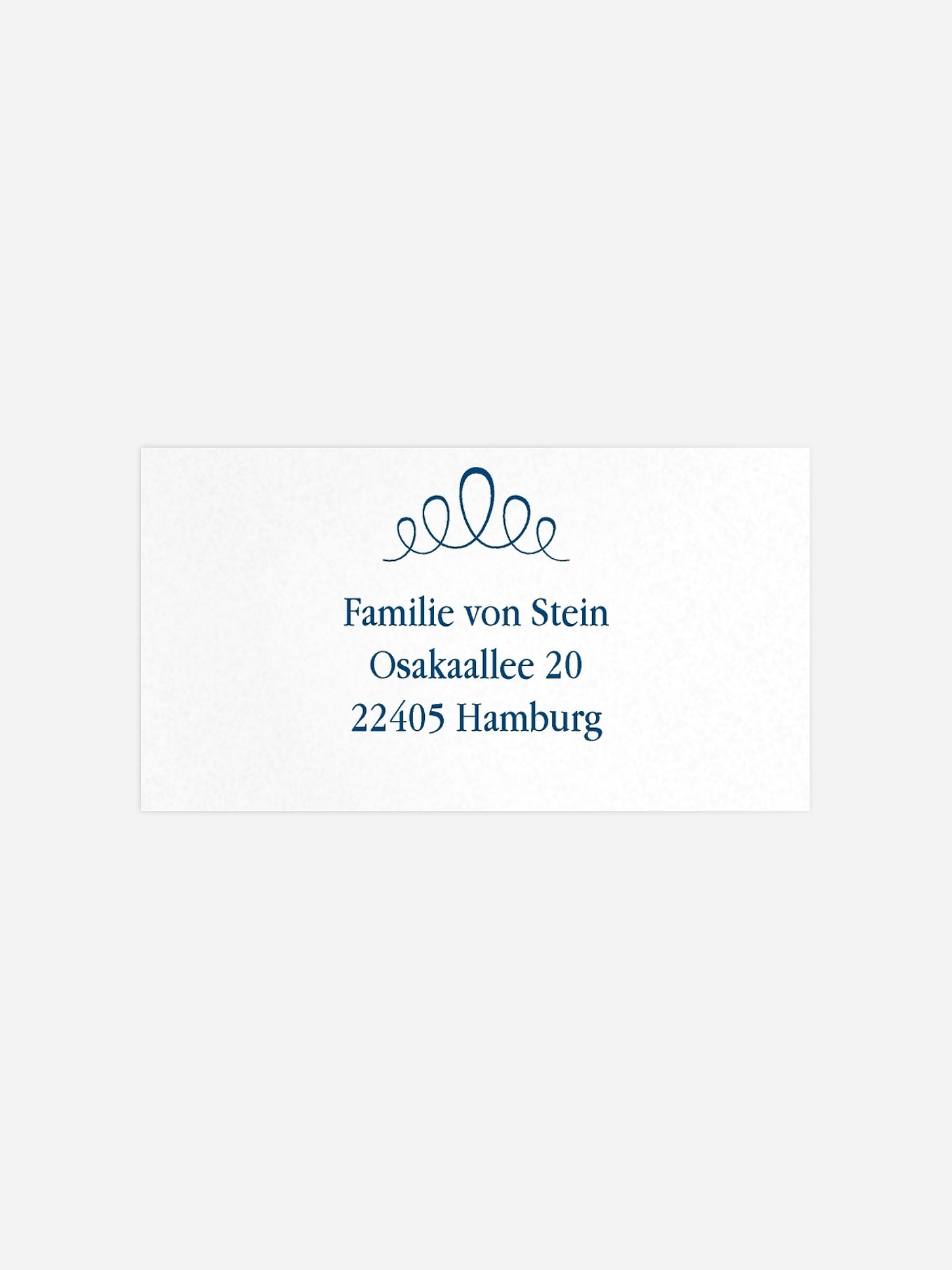 Empfängeraufkleber Hochzeit Noblesse