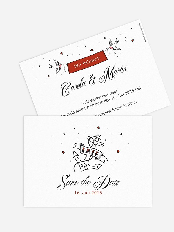 Save-the-Date Karte True Love
