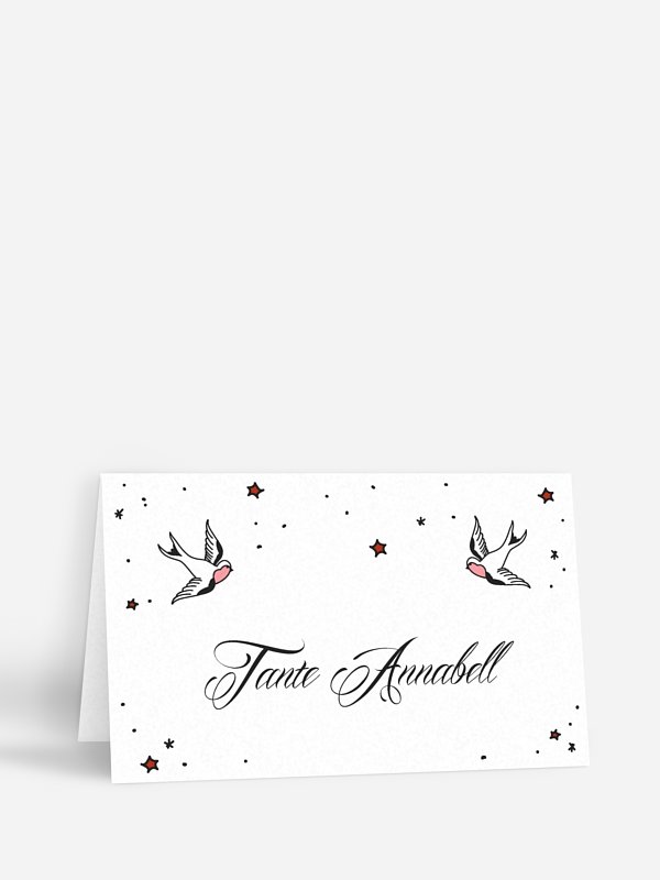 Tischkarte Hochzeit True Love