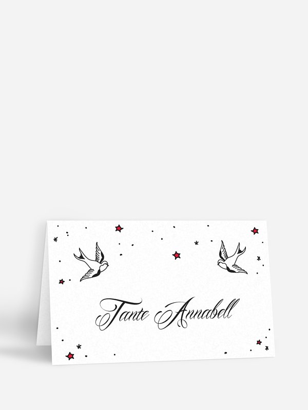 Tischkarte Hochzeit True Love