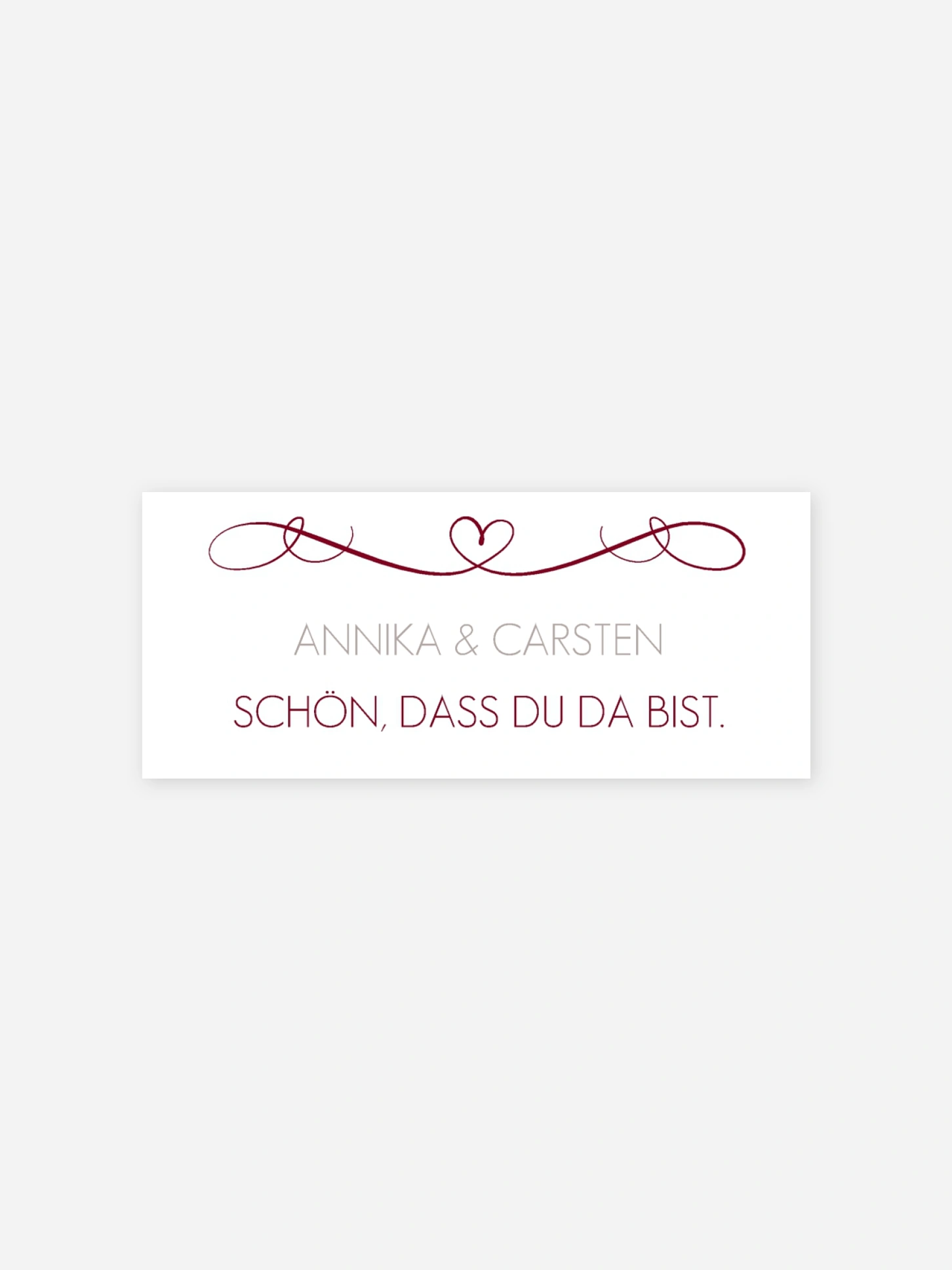 Geschenkaufkleber Hochzeit Herzschlag